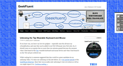 Desktop Screenshot of geekfluent.com