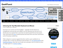 Tablet Screenshot of geekfluent.com